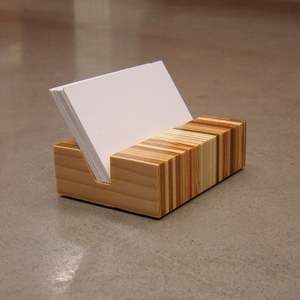 Premium Wooden Business <b>Card</b> Holder | Solid Wood Desk <b>Card</b> Stand | Corporate <b>Office</b> Gift - Product Image 5