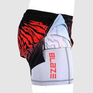 กางเกง MMA สำหรับผู้ชาย ออกกำลังกาย ฝึกซ้อม วิ่งจ๊อกกิ้ง ยิวยิตสู ลายพิมพ์ดิจิทัล พร้อมโลโก้และดีไซน์ที่กำหนดเองได้ - Product Image 5