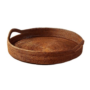 Bandeja Redonda de Mimbre Ecológica, Tipo Cesta Plana, 99GD - Product Image 5