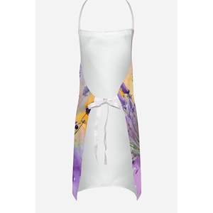 Grand tablier multicolore unisexe à aquarelle lavande pour adultes pour la cuisine, la pâtisserie, le jardinage et la cuisine. - Product Image 4