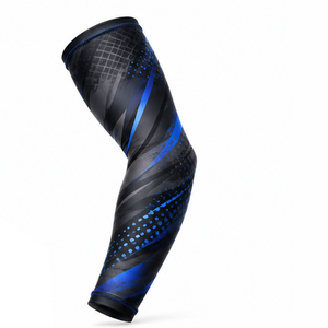 Custom <b>Compression</b> <b>Arm</b> <b>Sleeves</b> Men Athletic Sports Fitness Running Cycling Training Breathable Stretch Support Protective - Product Image 4