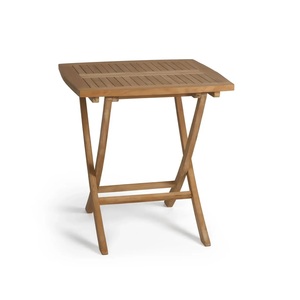 Juego de Mesa de Comedor Plegable Hecho de Madera de Teca Sólida, Ecológico, Duradero, Moderno, Ensamblado, Portátil, Diseño que Ahorra Espacio para Patio - Product Image 1