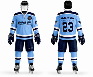 Uniforme de Hockey sobre Hielo de Manga Larga, Cómodo, Personalizado, 100% Poliéster, Uniformes de Hockey sobre Hielo con Diseño de Logotipo Personalizado - Product Image 1