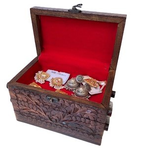 Caja de joyería de madera tallada a mano, de la mejor calidad, hecha a mano, tres escalones, moderna, de último diseño - Product Image 2