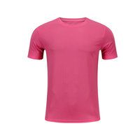 T-shirt de sport uni en maille pour homme, coupe ample, respirant, 100 % coton, avec motif musculaire, idéal pour la course et la gym – Vente en gros