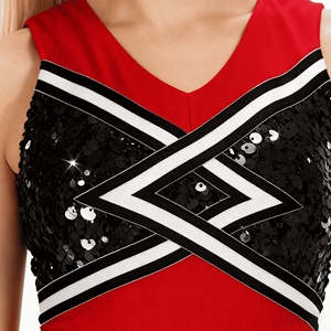 Uniformes de Animadoras Personalizados con MOQ Bajo, Conjuntos de Entrenamiento de Animadoras, Trajes de Animadoras de Tela - Product Image 4