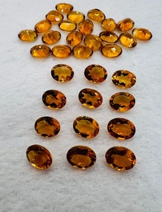 Lote de Piedras Preciosas de Diopsido Naranja Natural Pulido, Corte Ovalado, Facetadas, Sueltas, para la Fabricación de Joyería Fina, Suministro al por Mayor - Product Image 6