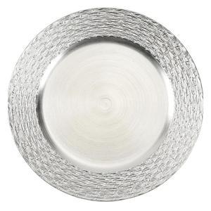 Plato de Metal con Acabado Espejo, 13 Pulgadas, Redondo, Diseño de Borde Grabado Personalizado, Platos para Servir Comida, para Uso en Restaurantes - Product Image 4