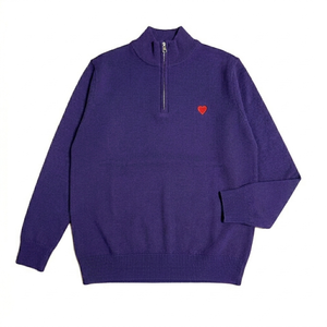 ผู้ผลิตเสื้อสเวตเชิ้ตคอเต่าแขนยาวทรงโอเวอร์ไซส์แบบซิป ¼ ตัว สีพื้น ระบายอากาศได้ดี เป็นมิตรกับสิ่งแวดล้อม ขายส่ง - Product Image 3