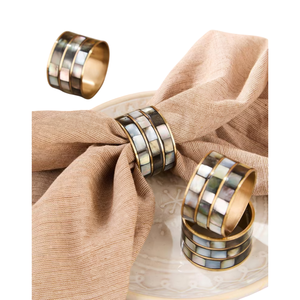 Elegantes Anillos de Servilleta de Metal Dorado para Decoración de Mesa en Bodas, Eventos y Cenas, Porta Servilletas Hechos a Mano - Product Image 5