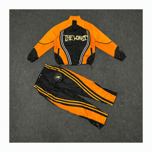 Ensemble de survêtement coupe-vent deux pièces pour homme, veste de sport légère résistante à l'eau, pantalon de jogging, tenue décontractée pour la course à pied et l'entraînement - Product Image 1
