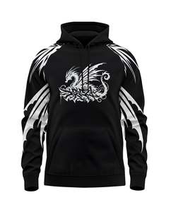 Achetez en gros des sweats à capuche JIU JITSU en coton biologique de qualité supérieure avec logo et designs personnalisés, derniers modèles gris fumé. - Product Image 4