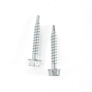 PDC Hex Washer Head External Hex Drive Self Tapping <b>Screw</b> Carbon Steel <b>Galvanized</b> Class 4.8/6.8 Inch Coarse Thread Model 16 - Product Image 4