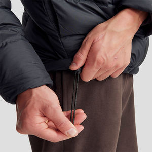 Veste matelassée à capuche décontractée pour homme, personnalisable avec logo, manteau d'hiver chaud, coupe-vent grande taille avec fermeture éclair, OEM - Product Image 5