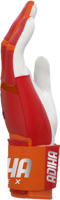 Guantes de Bateo de Béisbol de Cuero Adiha Impex Rojos/Blancos con Cierre de Gancho y Bucle Unisex para Adultos, Colores y Tallas Personalizables, Duraderos