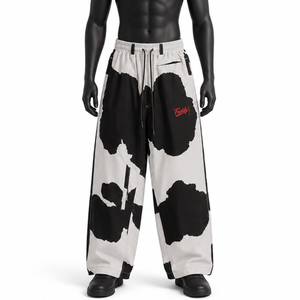 Pantalones de Snowboard Impermeables Holgados con Estampado de Vaca para Hombre, Pantalones de Esquí Unisex Extra Grandes, Ropa de Nieve para Invierno, Resistentes al Viento y Transpirables - Product Image 1