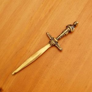 Elegant Handmade Brass Butter <b>Knife</b> Smooth Spreader Butter Cheese Jam <b>Bread</b> Premium Dining Table Cutlery Durable Antique Finish - Product Image 2