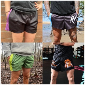 Wholesale Customized Australian Footy Shorts Pockets Zip Ladies Men Rugby Gym Beach Pool Casual 100% Polyester Anti-UV - Product Image 6