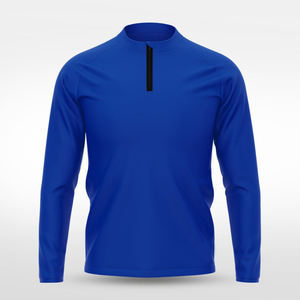 Vente en gros de coupe-vent sport décontracté léger pour homme, personnalisé, patchwork, avec fermeture éclair 1/4, en nylon et polyester, pour l'entraînement en extérieur - Product Image 3