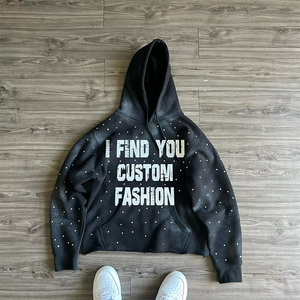 Sweat-shirt à capuche personnalisé I Find You pour homme, coupe ample, coton French Terry, style décontracté automne - Product Image 1