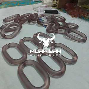 Chaînes décoratives en résine pour la maison, haute transparence, plusieurs couleurs au choix, décoration murale traditionnelle en résine. - Product Image 2
