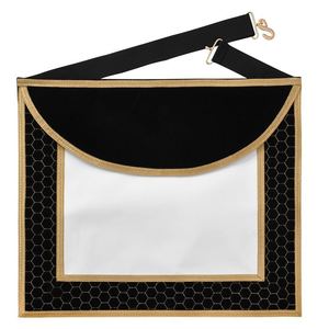 Tablier de Maître Maçon du Rite Écossais Premium, en Satin Rouge et Blanc, Broderie Symbole Maçonnique, Accessoires Cérémoniels Franc-Maçon - Product Image 1