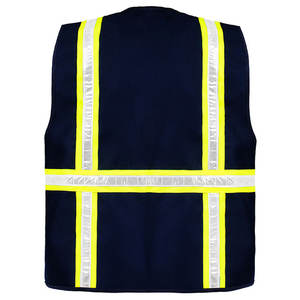 Gilet de sécurité sur mesure fabriqué en usine, haute visibilité, vêtements de travail réfléchissants, gilets réfléchissants à fermeture éclair, en vente en ligne - Product Image 3