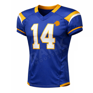 Uniformes de Fútbol Americano Estampados de Manga Corta Transpirables de Nuevo Diseño, Uniformes de Fútbol Americano Personalizados de la Mejor Calidad - Product Image 3