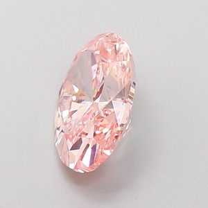 Diamant rose intense ovale fantaisie, clarté VS2, 2 carats, bonne polissage, pierre naturelle lâche LDDK362, pierre précieuse rose rare pour bijoux - Product Image 2