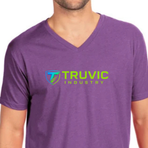 Vente en gros de t-shirts en coton à col en V pour hommes, respirants, confortables, à porter au quotidien, logo personnalisé, fournisseur de vêtements OEM ODM - Product Image 3