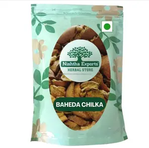 Baheda Chilka Terminalia Belerica Bedda Bahera ervas secas sem sementes, um ingrediente comum em produtos de cuidados capilares à base de ervas