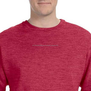 Sweat-shirt polaire personnalisé 100% coton de haute qualité pour hommes rouge lourd et saison d'hiver appropriée avec logo personnalisé - Product Image 4