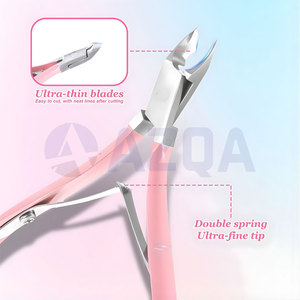 Professional Stainless Steel Cuticle Nipper with Pink Handle for Manicure Pedicure Feet Care-Durable & Portable <b>Nail</b> <b>Tool</b> - Product Image 3