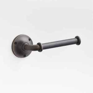 Deco Style Inc Antique Gothic Industrial Heavy Duty Steel Open Arm Bathroom <b>Tissue</b> Holder Roll Hanger - Product Image 6
