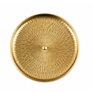 <b>Gold</b> Metal <b>Coasters</b> Set with Holder Modern Textured Brass Drink <b>Coaster</b> for Coffee Table Decor Decorative Aluminium Cup Mats - Product Image 1