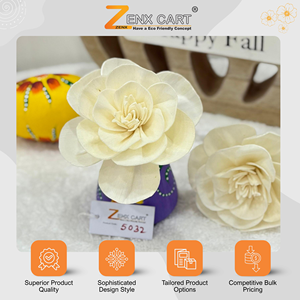 Wide Product Range Eye Catching Design Eco-Friendly Handmade Solawood <b>Flowers</b> for Home Decor & <b>Diffuser</b> <b>Flower</b> from India - Product Image 2