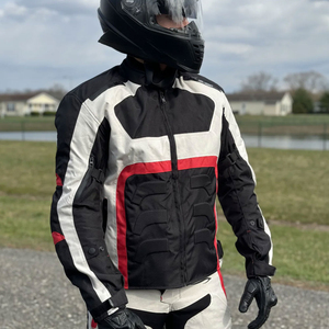 Chaqueta de Motocicleta para Hombre, Manga Larga, PU, Resistente al Viento, Bloques de Color, para Todas las Estaciones, Ropa de Carreras, Alta Calidad, OEM - Product Image 6