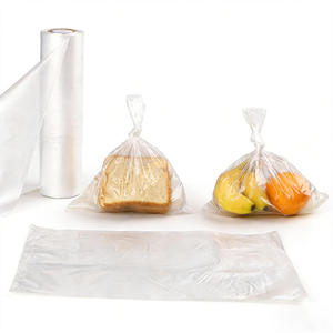 Custom Supermarket Special HDPE Fresh Food Plastic Square Bottom <b>Fruit</b> Vegetable clear Plastic Bags <b>Roll</b> Film Packaging - Product Image 1