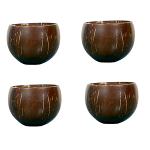 Mini bols en noix de coco polies - Design moderne et luxueux, sans BPA et écologiques, compatibles lave-vaisselle, pour desserts et collations - Product Image 4