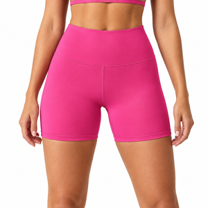 Pantalones cortos de Yoga para mujer, suaves, ligeros, transpirables, para correr, gimnasio, entrenamiento, Fitness, pantalones cortos atléticos para mujer, pantalones cortos de Yoga elásticos de cintura alta - Product Image 1