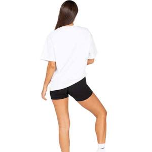 Camisetas de Algodón Ecológicas Transpirables de Corte Ajustado para Mujer, Estilo Casual, con Apliques de Botones, Tallas Personalizadas - Product Image 2