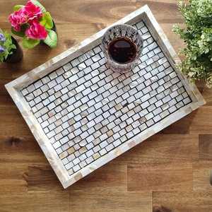 กล่องอะคริลิคใส่ผลไม้แห้งหรูหราสำหรับบ้านโรงแรมร้านอาหารอาหรับไม้มุกแม่เสิร์ฟดอกไม้แบบมินิมอล - Product Image 4