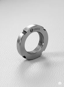 Manchon adaptateur à écrou de blocage à roulement DIN 981 KM03, entièrement fileté, classe 4, M16x1, droit, usiné CNC, finition naturelle - Product Image 5