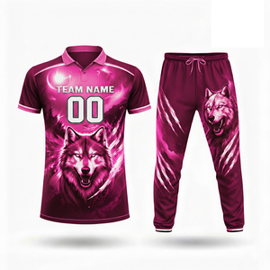 2025 <b>Top</b> Trending Custom Logo Jersey High Quality Anti-Bacterial 100% Polyester Men's T Shirt Trouser Set Personalized Pakistani - Product Image 3