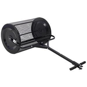 Épandeur de compost et de tourbe 2-en-1 de 36 pouces avec poignée en T pour VTT, en maille métallique, pour fertilisation et semis de pelouse - Product Image 1
