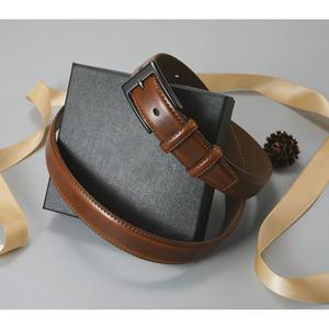 Cinturón de Cuero Genuino con Hebilla Ajustable de Aleación, Cinturón de Negocios para Oficina, Cinturón con Hebilla de Cierre Automático - Product Image 5