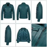 Unisex Slim Fit Winter Casual Cow Leather Zipper Front Breathable Windproof Field Jacket with OEM Service for Everyday Wear