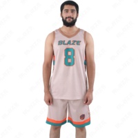 Blaze Fight Wear Uniforme de basket-ball adulte unisexe 100% Polyester Anti-UV Respirant Confortable Noms personnalisables maillot de football