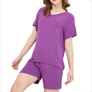 Ensemble T-shirt et short d'été pour femme, design populaire, 100% coton - Product Image 6