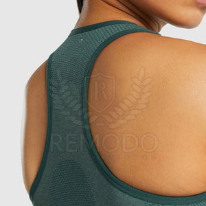 Soutien-gorge de sport pour femme, confortable, avec logo personnalisé sur le devant, grande taille, maintien élevé, écologique, respirant, en Spandex - Product Image 5